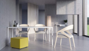 bialy minimalistyczny stol simplico