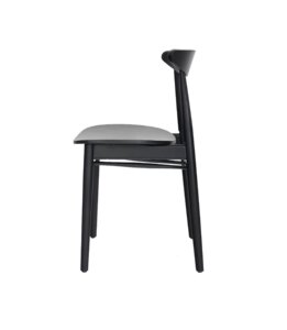 czarne piekne krzeslo styl loftowy