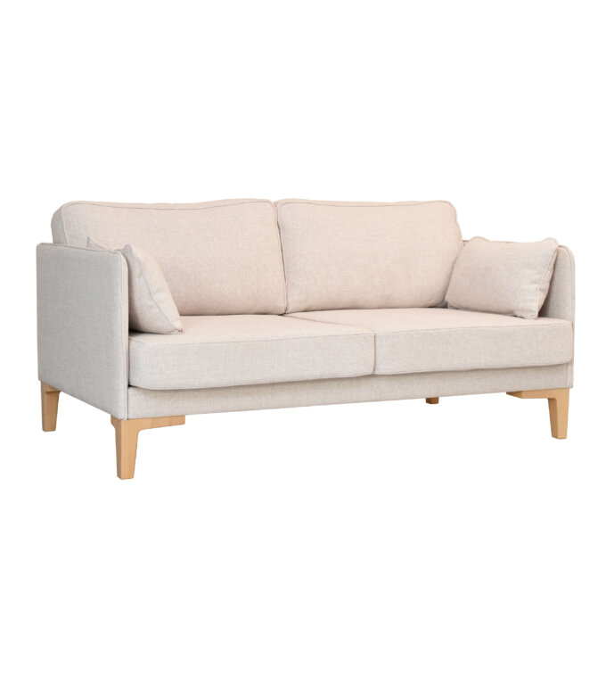 sofa kremowa jasna w stylu skandynawskim nowoczesna